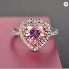 Çin Heart Shape Gemstone Rings Wholesale Rings for Women Wedding Ring 925 Sterling Silver Rings üretici firma