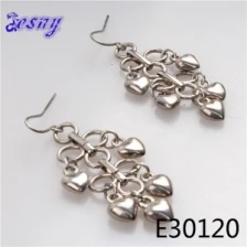China Heart cheap ebay korean 925 silver earrings designs E30120 manufacturer
