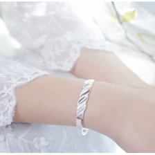 Çin High Quality Sterling Silver Bracelet for Woman Curtain Bracelet Manufacturer üretici firma