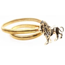 Çin Indian gold plated party lion man fashion hot belt BT60012 üretici firma
