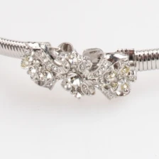 Çin Indian thin fashion new silver rhinestone cloth metal belt BT60048 üretici firma