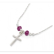 Çin Lovely Necklace for Girls With a Dainty Silver Cross Best Selling Newest Fashion Necklace üretici firma