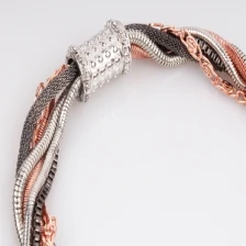 Çin Mixture Color Mixture Chains Twist Necklace üretici firma