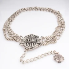 China New design metal letters silver plated mens waist belt BT60041 manufacturer