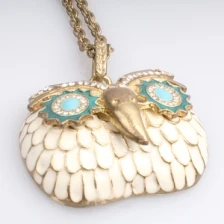 Çin Retro Classic Owl Pendant Sweater Chain üretici firma