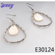 China Shenzhen pearl drop fancy for party girls design earrings designs E30124 manufacturer
