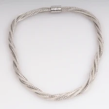 Çin Snake Bone Chains Twisted Necklace üretici firma