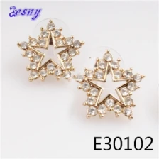 China Star fashion crystal stud earrings designs clip on earrings E30102 manufacturer