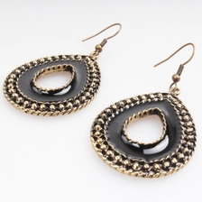 Çin Tear drop online shopping ethnic style earrings designs E30081 üretici firma