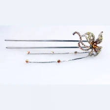 Çin Vintage wedding accessories bride hair goody handmade hairpin H50019 üretici firma