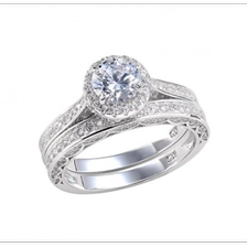 Çin Wedding Rings For Women Engagement Ring Set 925 Sterling Silver Rings Earrings üretici firma