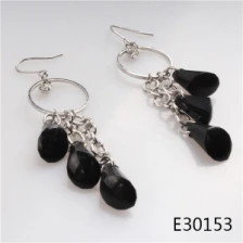 중국 Women fashion nickel free plastic bead hooks earring E30153 제조업체