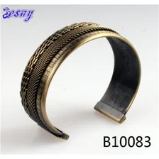China antique jewelry metal biker chain statement cuff bracelet B10083 manufacturer