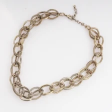 الصين big choker simple mens chain gold statement necklace N90099 الصانع