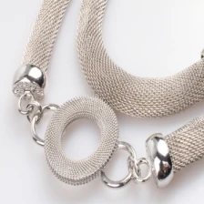 Çin cheap new model wire mesh men s alloy waist belt BT60020 üretici firma