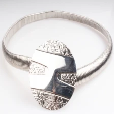 Çin cheap silver mens metal plate tattoo waist belt BT60014 üretici firma