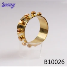 China crystal gemstone jewelry charm rivet bangle bracelet B10026 manufacturer