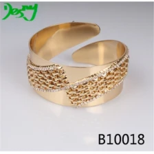 China cuff 22K or 18k frey wille latest design girls gold bangles manufacturer