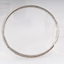 Çin cute girls sex bangle spiral silver thin bracelet B10151 üretici firma
