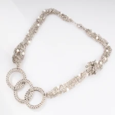 Çin fake pearl thigh chain fashion jewelry choker necklace N90175 üretici firma