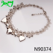 Cina fashion infinity chains friendship heart chocker necklace N90374 produttore