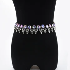 Китай fashion jewelry accessory belly chain crystal shiny necklace производителя