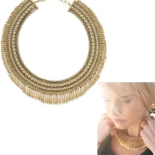 China fashion  multilayer chains water drop choker necklace STN007 manufacturer