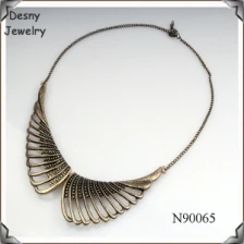 China fashionable jewelry eagle wings collar necklace N90065 manufacturer