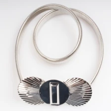 Çin genuine shell jewelry elastic wide waistband sash BT60018 üretici firma