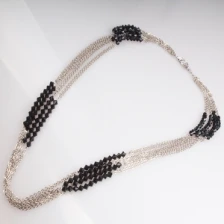 China huayruro seed beaded jewelry chains costume necklace N90137 manufacturer
