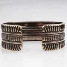 Çin kuchi tribal hand made tattoo jewelry copper cuff bracelet B10142 üretici firma