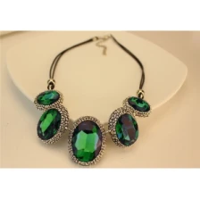 China leather jewelry crystal sex diamond charmed necklace TBN009 manufacturer