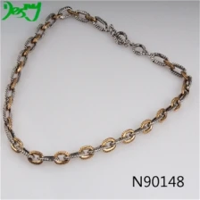 China mens fashion small stainless steel link chain necklace N90148 manufacturer