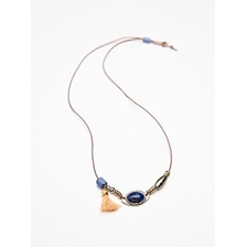 China antique bead beaded fringe turkish tassel pendant necklace manufacturer