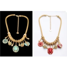 Çin doğal turkuaz etnik dövme elastik kolye kolye ZN011 üretici firma