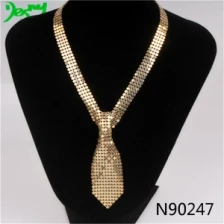 China philippine gold scarf tie necklace wholesaler jewelry N90247 manufacturer