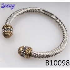 China sterling silver swarovski crystal tibetan bracelet B10098 manufacturer