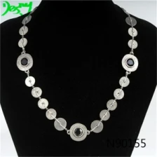 China turkish fashion dollar diamond choker chain necklace N90155 manufacturer