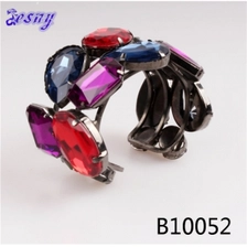 China twist simple design american colorful diamond studded bangles manufacturer