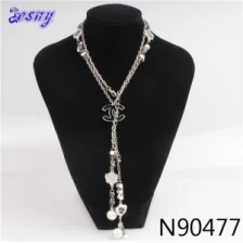 China vintage boutique chanel flower pearl pendant necklace N90477 manufacturer