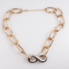 الصين wholesale cheap resin chains infinity jewelry necklace N90363 الصانع