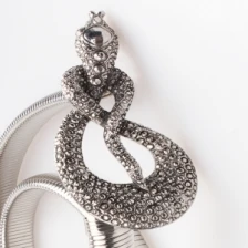 الصين wholesale genuine men guoci rhinestone snake belt BT60022 الصانع