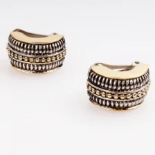 Çin wholesale jhumka style luna indian clip on earrings E30050 üretici firma