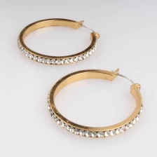 porcelana 14k Gold Plated Wholesale Fancy Small Gold Earrings Woman 2018 Party Accessorie fabricante