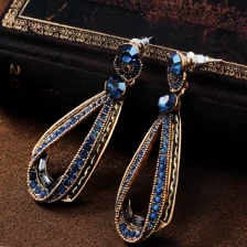 porcelana 2018 fashion vintage zinc alloy earrings for woman fabricante