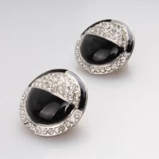 porcelana Bling Bling Rhinestones Crystal Fireball Disco Ball Ball Stud Earrings Stainless Steel Bead Earrings fabricante