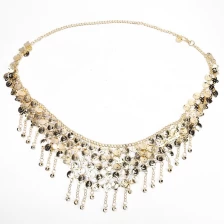 China Charm Jewelry Full Rhinestone Belly Chain Gypsy Women Party Club Metal Alloy Tassels Waist Chain manufacturer