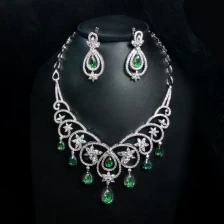China China fashion costume diamond cubic zirconia jewelry set manufacturer in China manufacturer