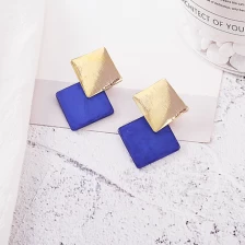 الصين Christmas Gift Geometry Diamond Stud Earring for Office Lady الصانع