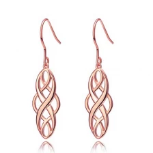 China Earrings 925 Sterling Silver Polished Good Luck Irish for Girls manufacturer